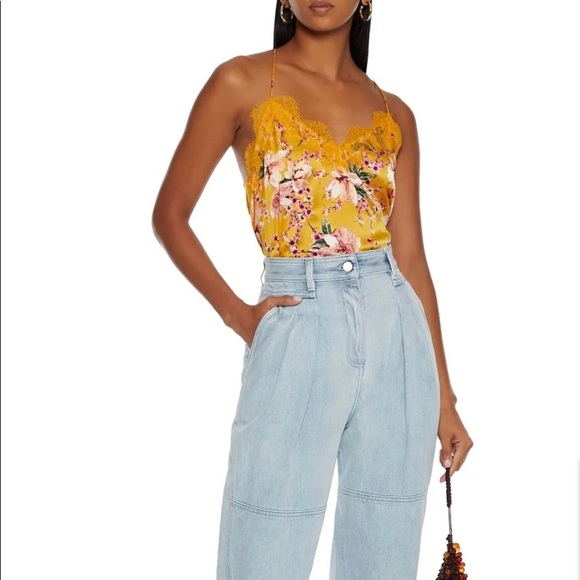 CAMI NYC. The Racer Lace Trim Silk Camisole . Size XS - Picture 1 of 10